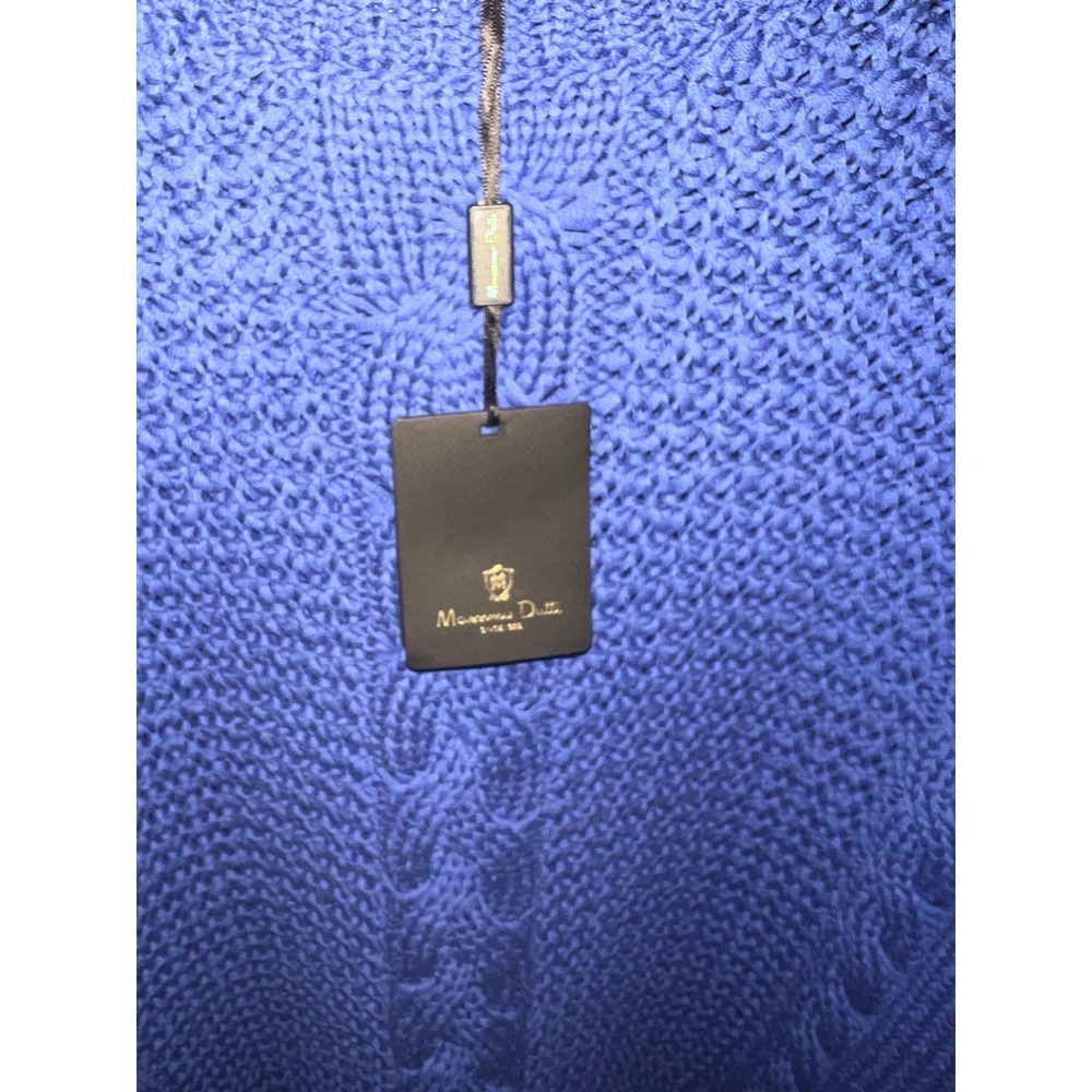 Massimo Dutti blue crew neck Top Sz S 3/4 Sleeve Luxury Designer Comfy nwt - Picture 6 of 9